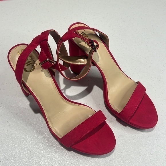Sam Edelman Circus hot pink platform sandals. - Picture 1 of 5